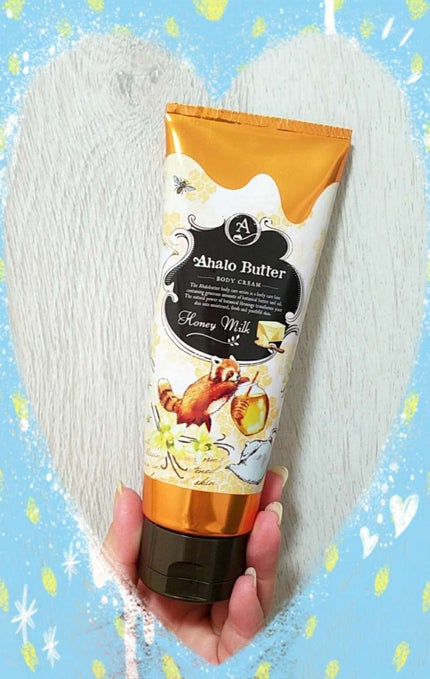 AHALO BUTTER ボディクリーム ハニーミルクのクチコミ「~アハロバター ボディークリーム ハニーミルクの香り~
こちらの商品は見た目がとっても可愛.....」(1枚目)