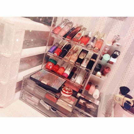 重なるアクリルケース2段引出・大/無印良品/その他化粧小物を使ったクチコミ(1枚目)