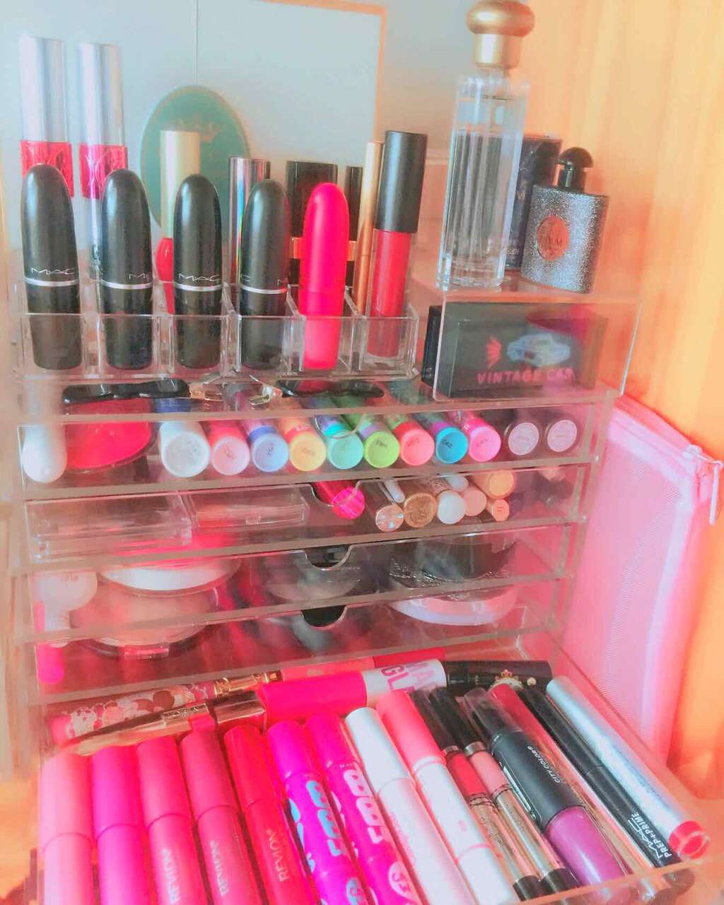 重なるアクリルケース2段引出・大/無印良品/その他化粧小物を使ったクチコミ(4枚目)