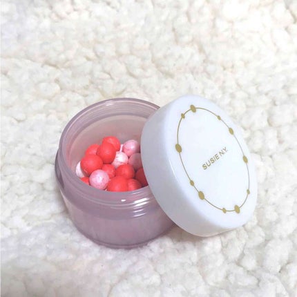 SUSIE N.Y. スージー ミックスカラーブラッシュのクチコミ「持ってるカラーは02です。
パッケージがシンプルで中身も可愛い。
ブラシで混ぜて乗せるとピンク.....」(2枚目)