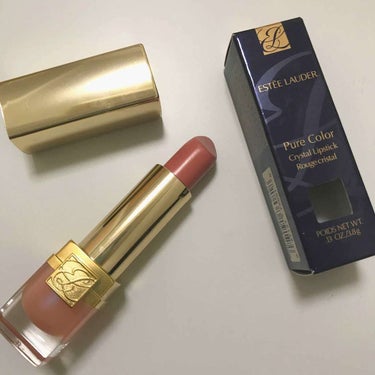 ピュア カラー クリスタル シアー リップスティック 01 クリスタル ベビー クリーム/ESTEE LAUDER/口紅を使ったクチコミ（1枚目）