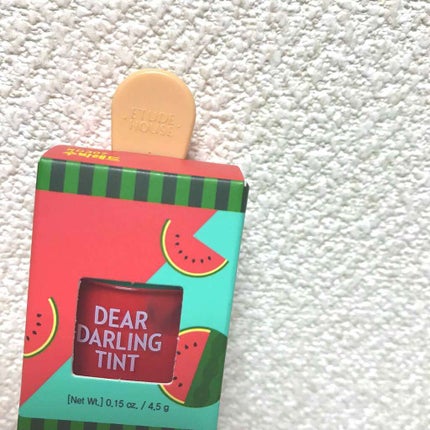 ディアダーリン ウォータージェルティント (アイスティント)/ETUDE/口紅を使ったクチコミ(1枚目)