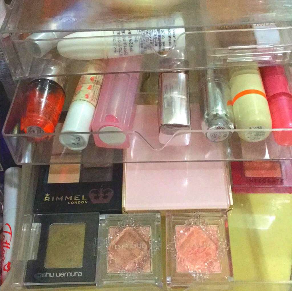 3段式クリアーケース/DAISO/その他化粧小物を使ったクチコミ（2枚目）