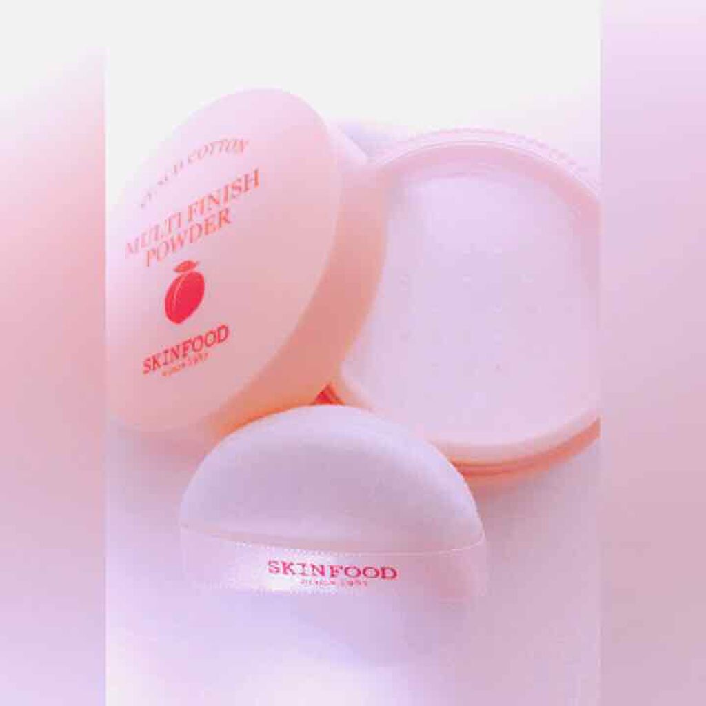 ピーチコットン マルチフィニッシュパウダー/SKINFOOD/ルースパウダーを使ったクチコミ(2枚目)