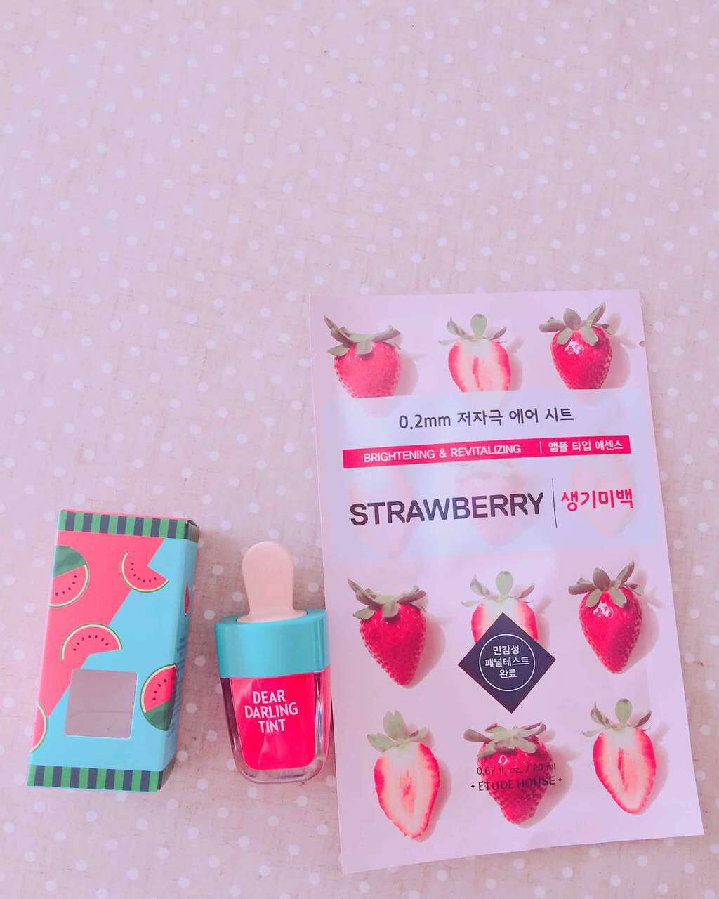 ディアダーリン ウォータージェルティント (アイスティント)/ETUDE/口紅を使ったクチコミ(1枚目)