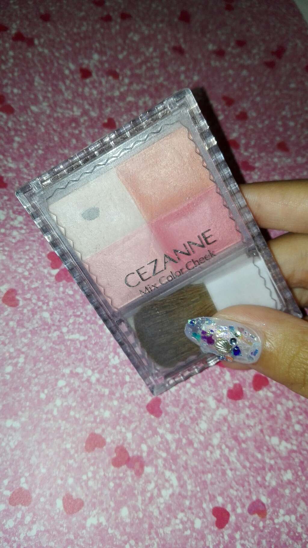 ミックスカラーチーク/CEZANNE/パウダーチークを使ったクチコミ（1枚目）