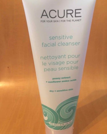 Acure Organics sensitive facial cleanser