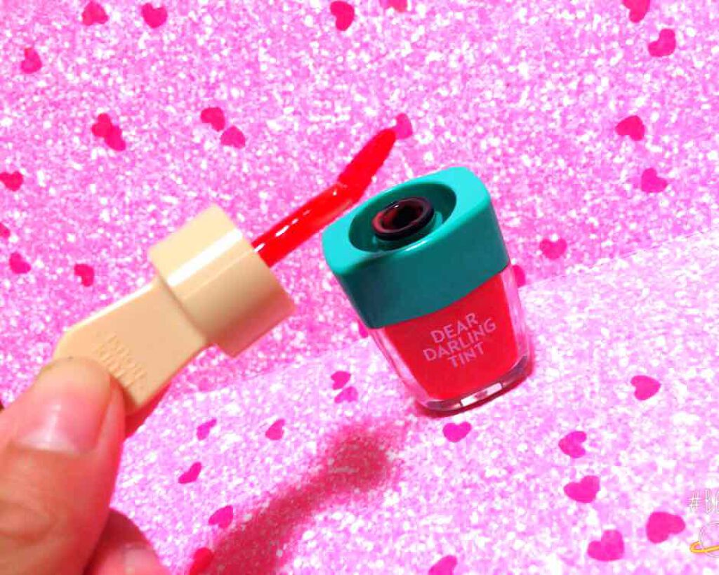 ディアダーリン ウォータージェルティント (アイスティント)/ETUDE/口紅を使ったクチコミ(3枚目)