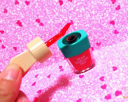 ディアダーリン ウォータージェルティント (アイスティント)/ETUDE/口紅を使ったクチコミ(3枚目)