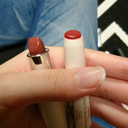 ステイオンバームルージュ/キャンメイク/口紅を使ったクチコミ(3枚目)