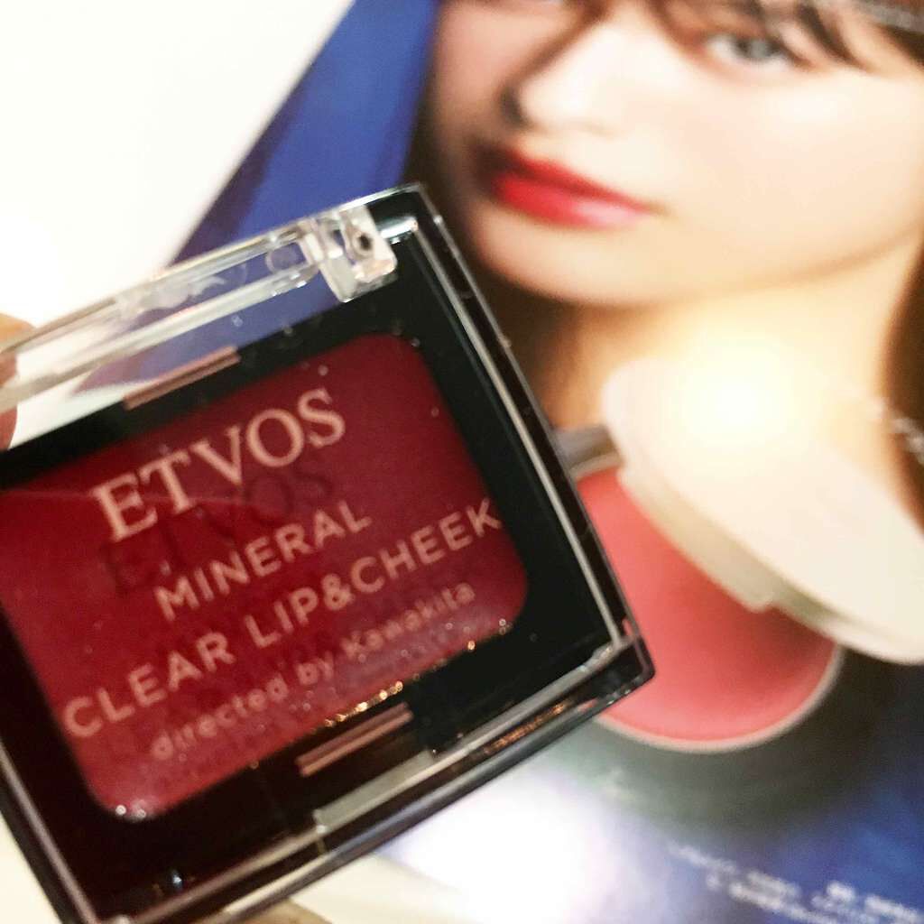 ミネラルクリアリップ＆チーク/エトヴォス/ジェル・クリームチークを使ったクチコミ（2枚目）
