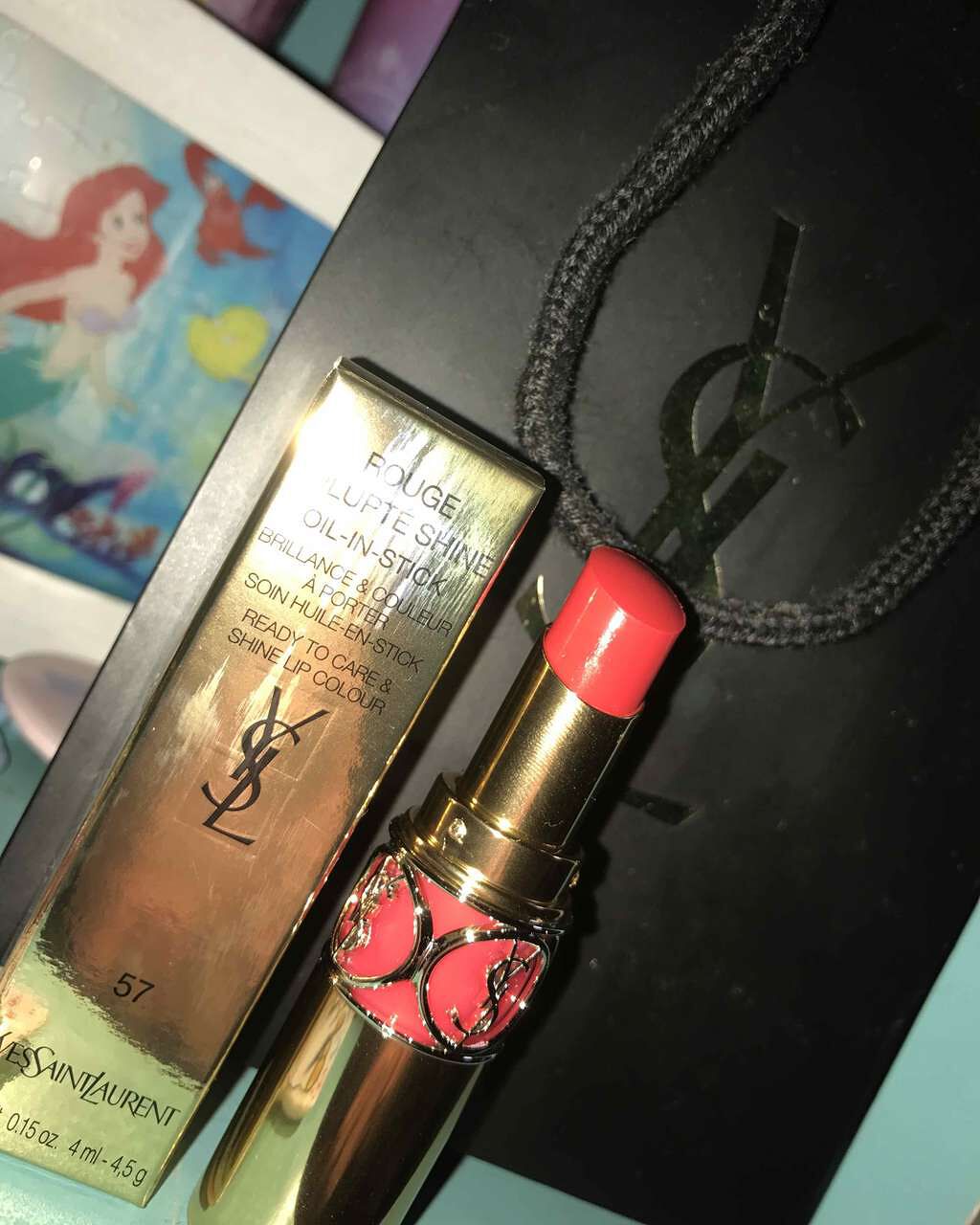 ルージュ ヴォリュプテ シャイン/YVES SAINT LAURENT BEAUTE/口紅を使ったクチコミ(1枚目)