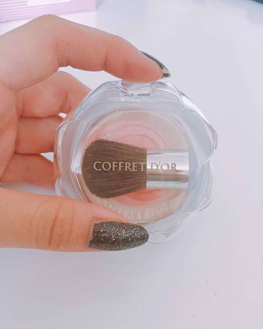 スマイルアップチークス 04 オレンジ/コフレドール/パウダーチークを使ったクチコミ（1枚目）