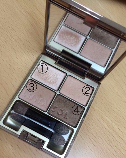 スキンモデリングアイズ/LUNASOL/アイシャドウパレットを使ったクチコミ(1枚目)