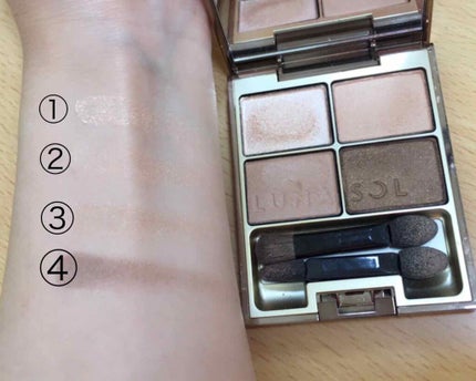 スキンモデリングアイズ/LUNASOL/アイシャドウパレットを使ったクチコミ(2枚目)