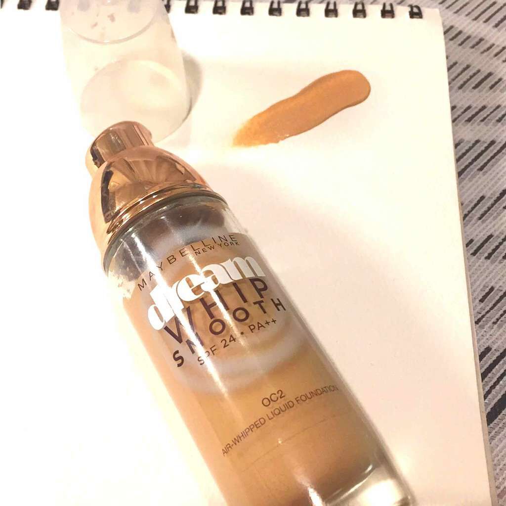ドリームホイップ スムース リキッド/MAYBELLINE NEW YORK/リキッドファンデーションを使ったクチコミ（1枚目）