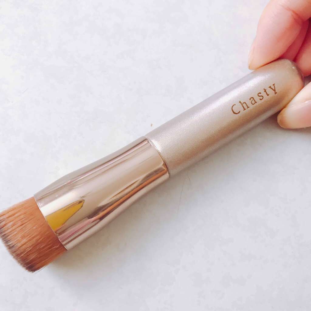 フラットトップブラシ レギュラー/チャスティ/メイクブラシを使ったクチコミ(1枚目)