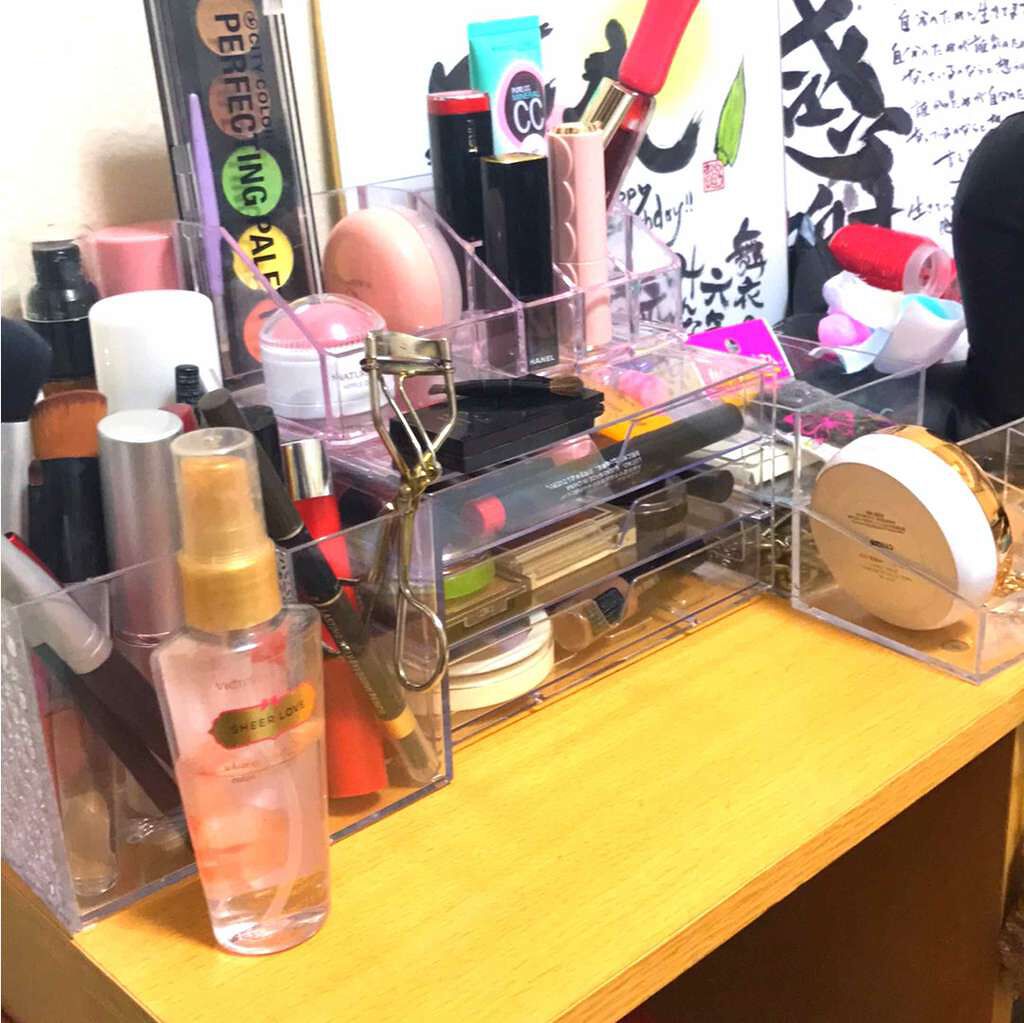 3段式クリアーケース/DAISO/その他化粧小物を使ったクチコミ（1枚目）