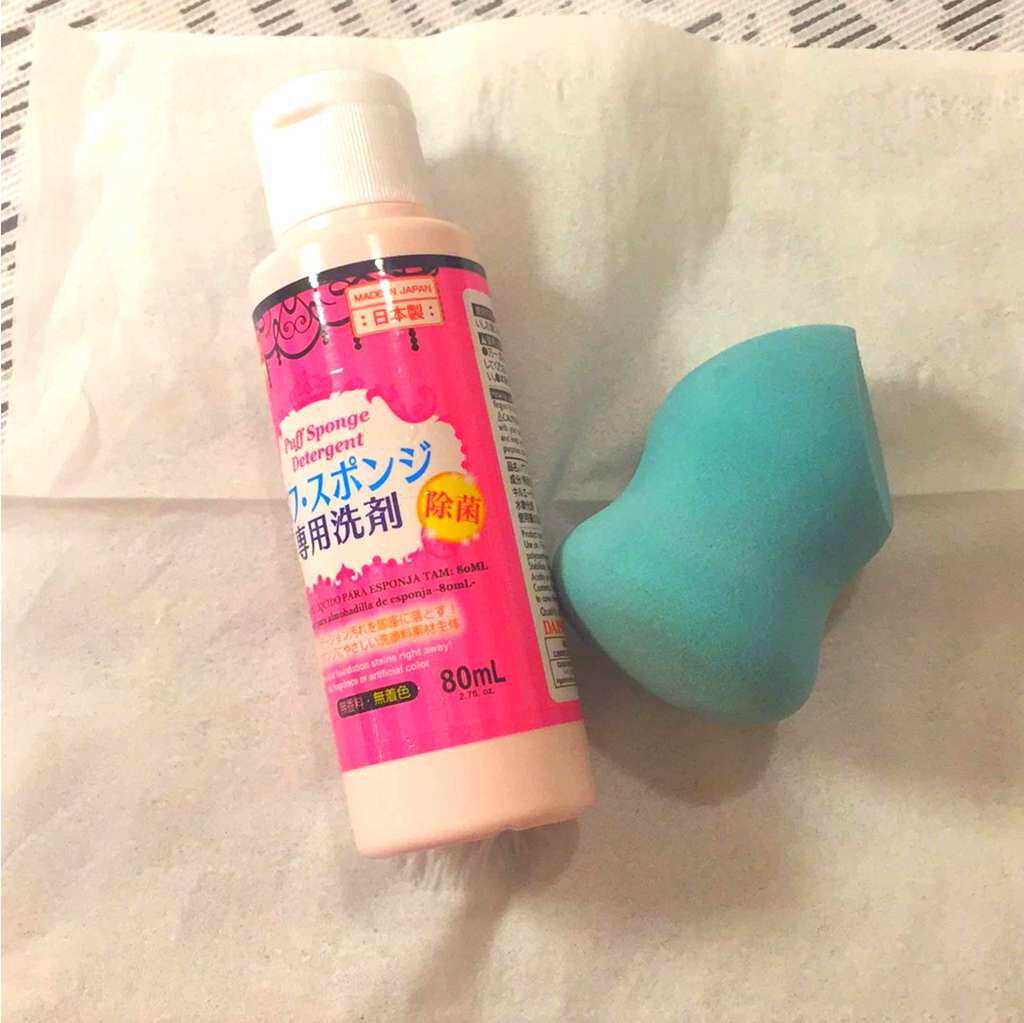 パフ・スポンジ専用洗剤/DAISO/その他化粧小物を使ったクチコミ(3枚目)