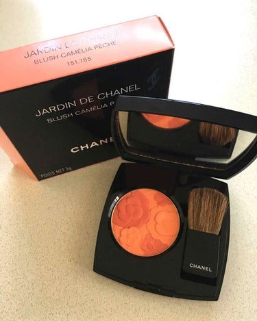 CHANEL ジャルダン ドゥ シャネルのクチコミ「ジャルダンドゥシャネル
ブラッシュカメリアペッシュのチークカラーです。（呪文みたい（笑）

オ.....」（1枚目）