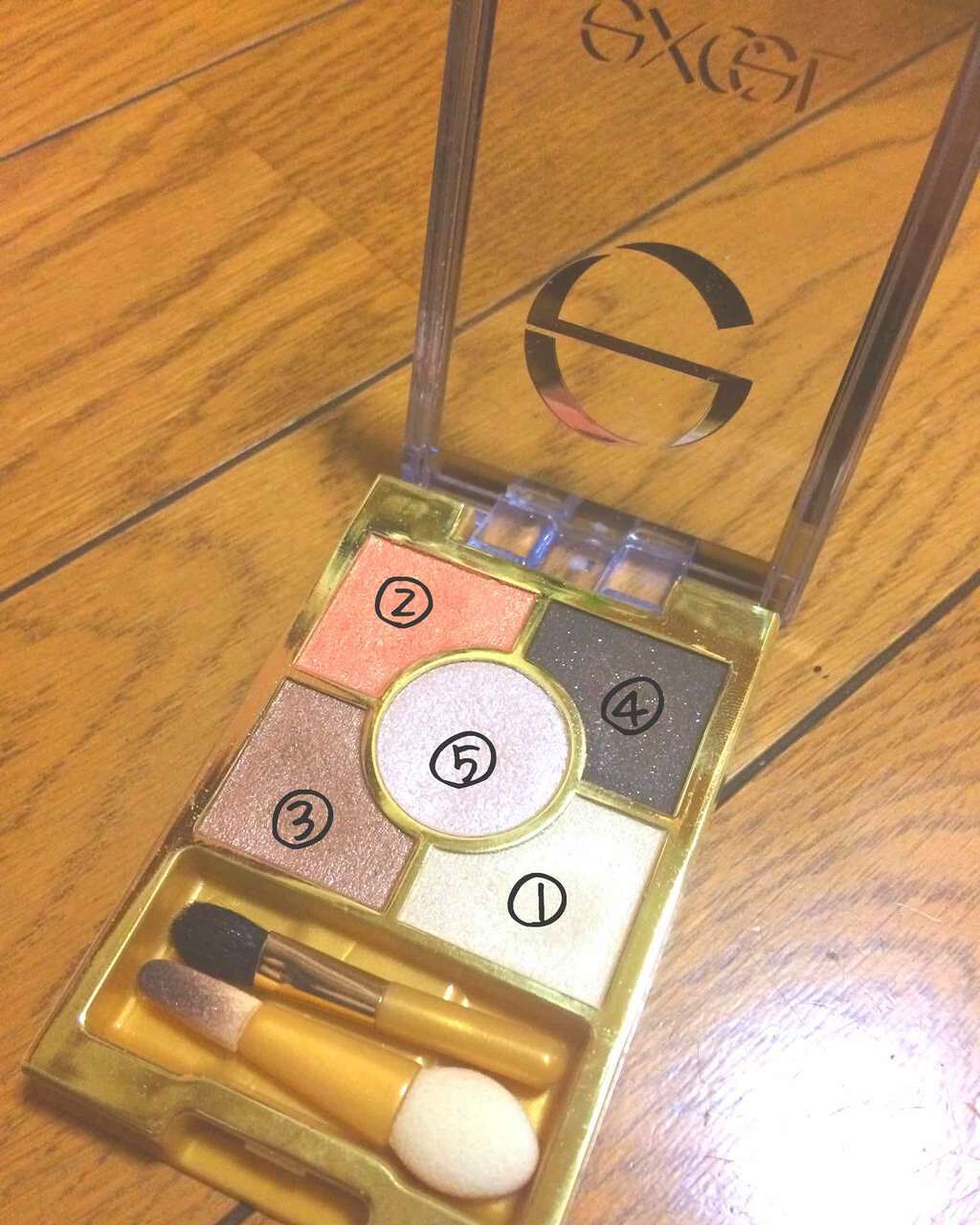 ファイブレイヤーズシャドウ N FS04 ピーチブラウン/excel/アイシャドウパレットを使ったクチコミ（2枚目）