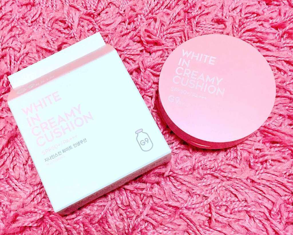 WHITE CREAMY CUSHION(ウユファンデ)/G9SKIN/化粧下地を使ったクチコミ(1枚目)