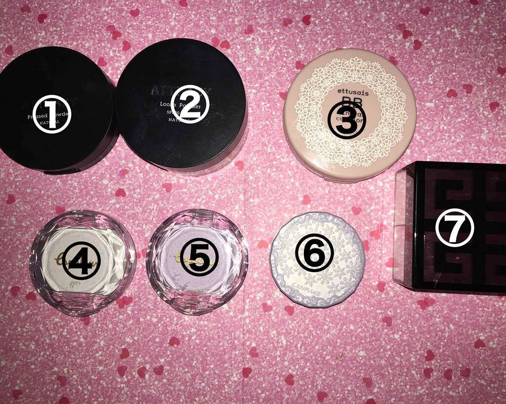 DAISO ダイソーフェイスパウダーのクチコミ「①ATRY プレストパウダー N
②ATRY フェイスパウダー N
③エテュセ BBミネラルク.....」（1枚目）