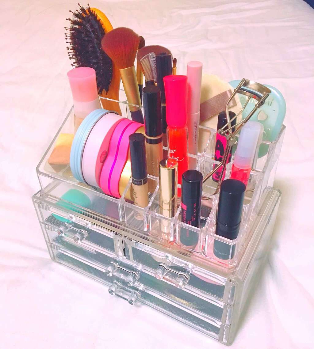 重なるアクリルケース横型3段/無印良品/その他化粧小物を使ったクチコミ(1枚目)