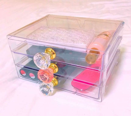 3段式クリアーケース/DAISO/その他化粧小物を使ったクチコミ(1枚目)