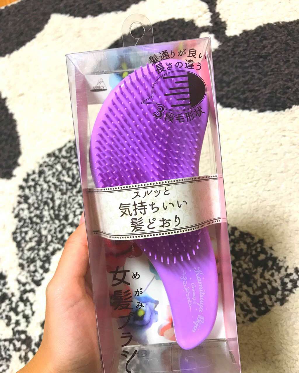 女髪ブラシ/アヌシ/ヘアブラシを使ったクチコミ(1枚目)