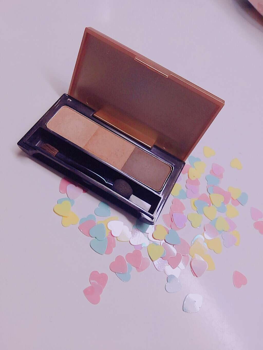 エクスクィシテ アイブローパレット/DAISO/パウダーアイブロウを使ったクチコミ(1枚目)