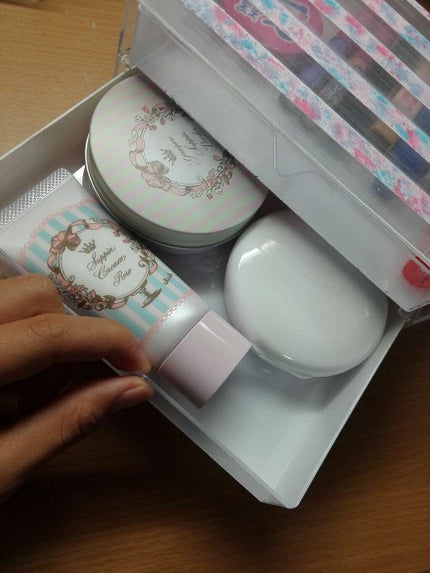 3段式クリアーケース/DAISO/その他化粧小物を使ったクチコミ(4枚目)