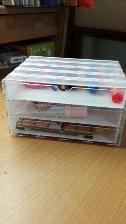 3段式クリアーケース/DAISO/その他化粧小物を使ったクチコミ(1枚目)