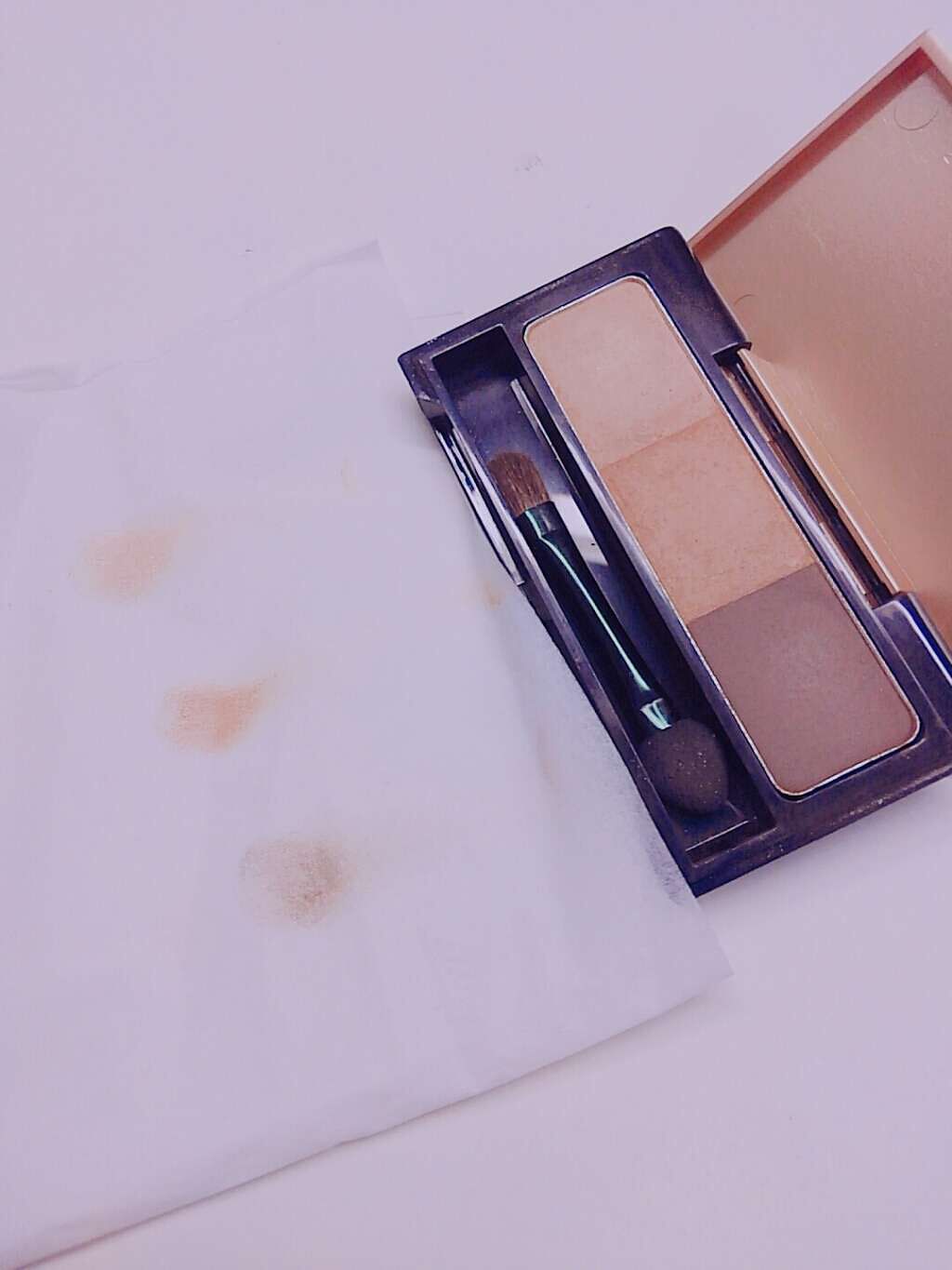 エクスクィシテ アイブローパレット/DAISO/パウダーアイブロウを使ったクチコミ(2枚目)