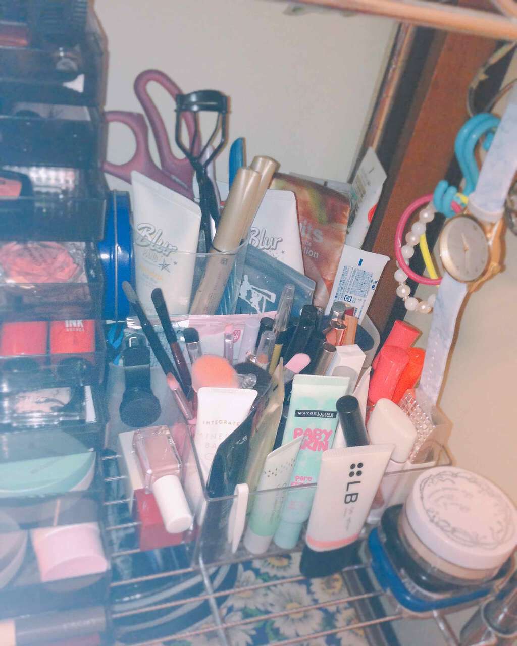 3段式クリアーケース/DAISO/その他化粧小物を使ったクチコミ(3枚目)