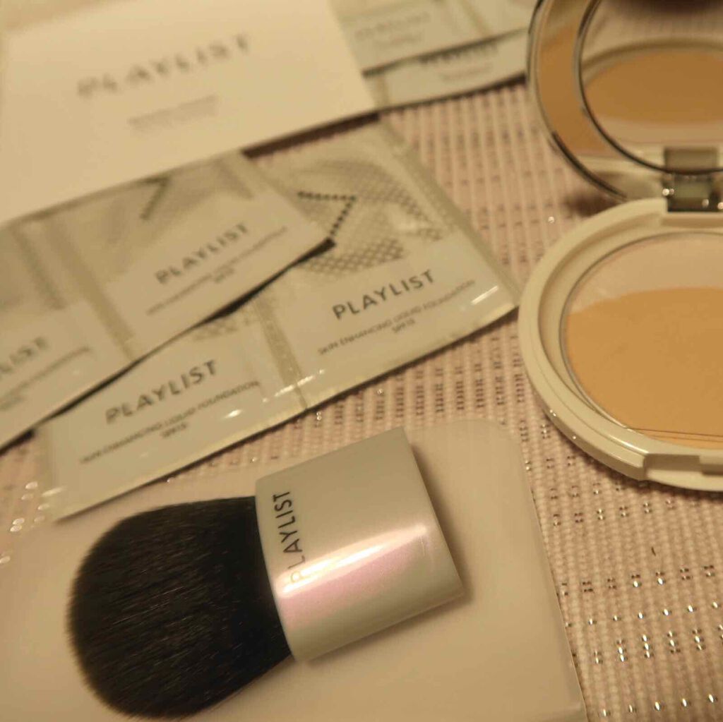 スキンテクスチャーパウダー 3D/PLAYLIST/パウダーファンデーションを使ったクチコミ(2枚目)