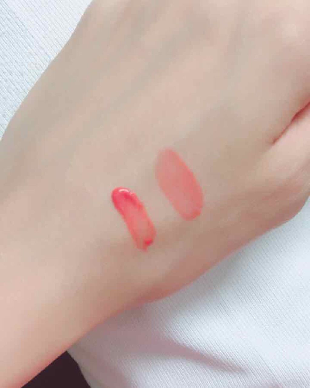 ディアダーリン ウォータージェルティント (アイスティント)/ETUDE/口紅を使ったクチコミ(2枚目)