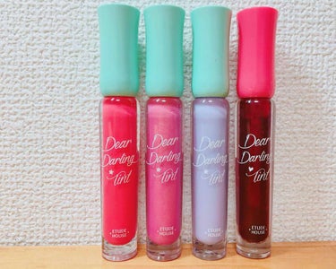 ティント💄第1弾

≪ エチュードハウス ≫

左から3本
・ディアダーリンソーダティント ¥756（税込）
      PK001  PK003  BL601
一番右端
・ディアダーリンウォータージェ