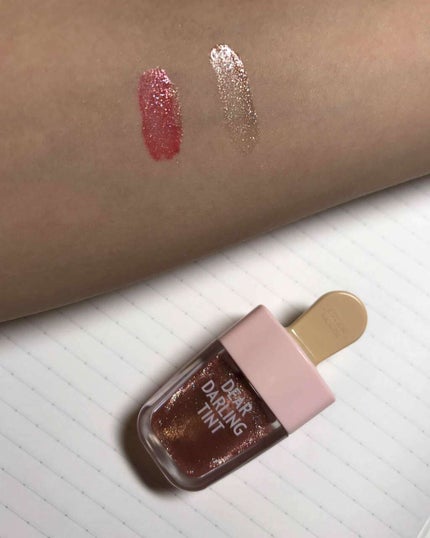 ディアダーリン ウォータージェルティント (アイスティント)/ETUDE/口紅を使ったクチコミ(3枚目)