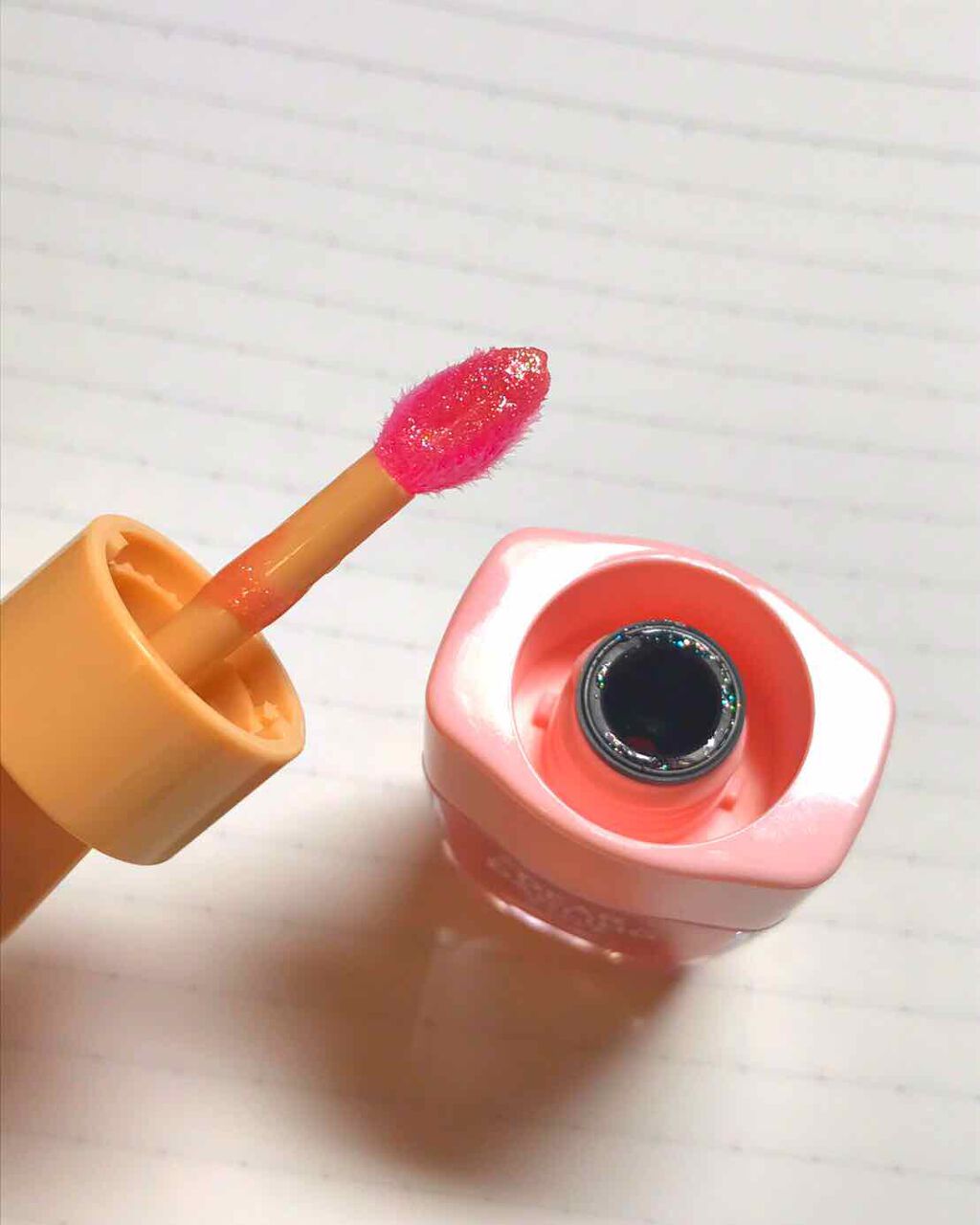 ディアダーリン ウォータージェルティント (アイスティント)/ETUDE/口紅を使ったクチコミ(2枚目)