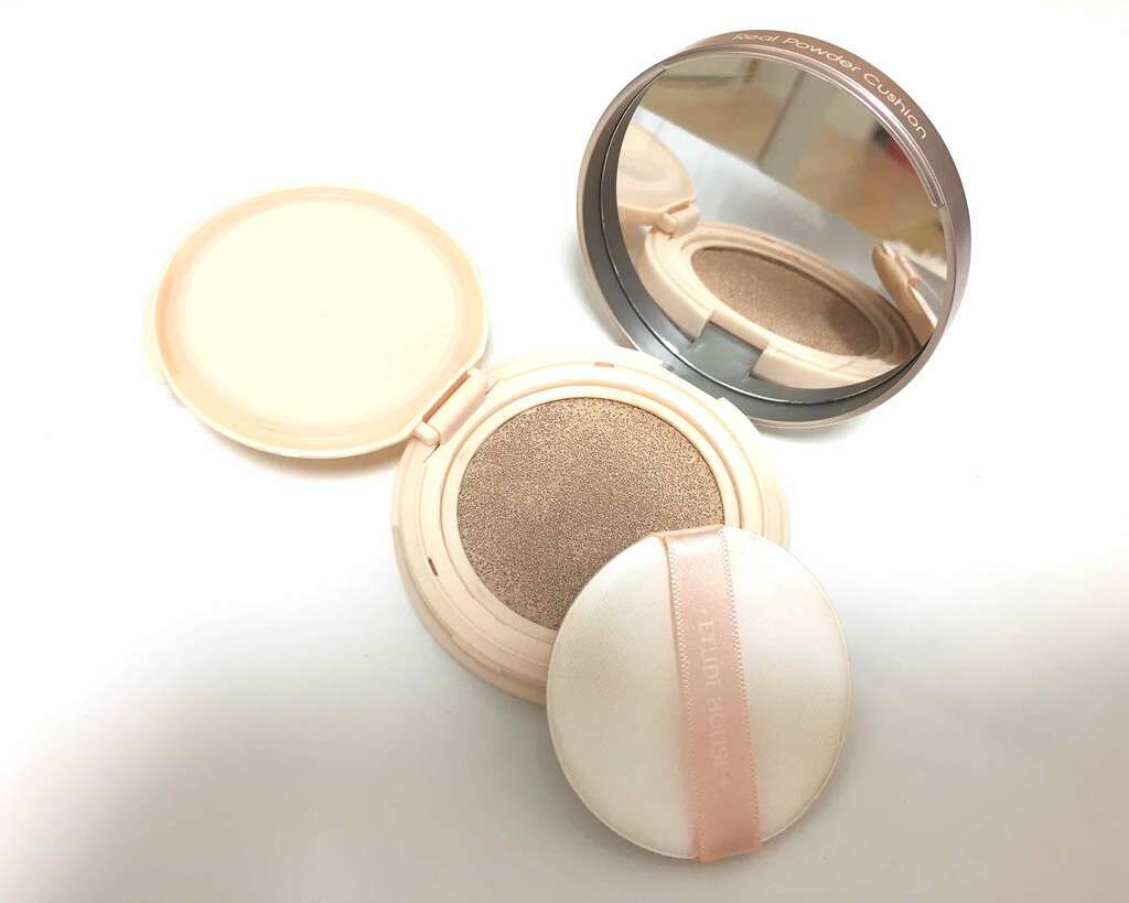 リアルパウダー クッション SPF50+/PA+++/ETUDE/クッションファンデーションを使ったクチコミ(1枚目)