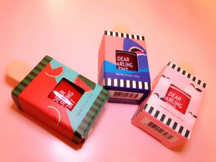 ディアダーリン ウォータージェルティント (アイスティント)/ETUDE/口紅を使ったクチコミ(1枚目)