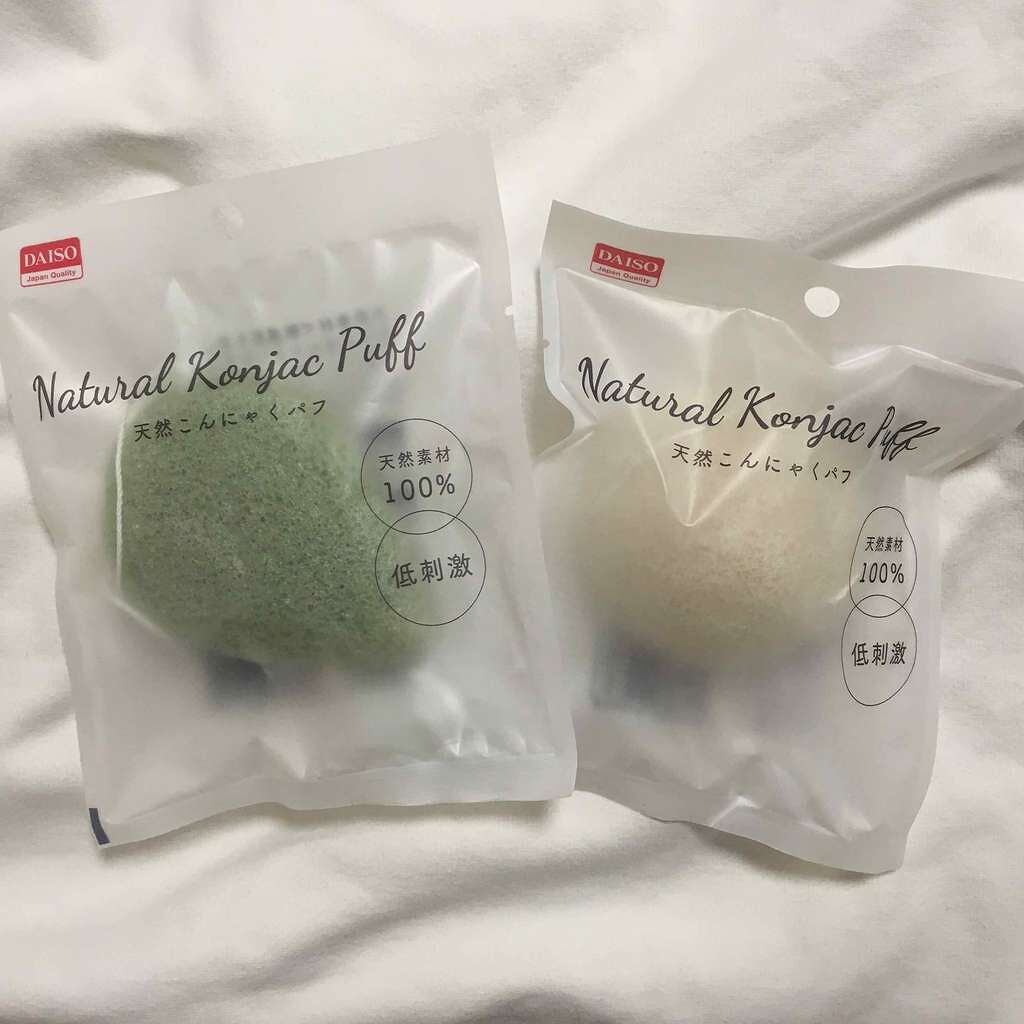 天然こんにゃくパフ/DAISO/その他スキンケアグッズを使ったクチコミ(1枚目)