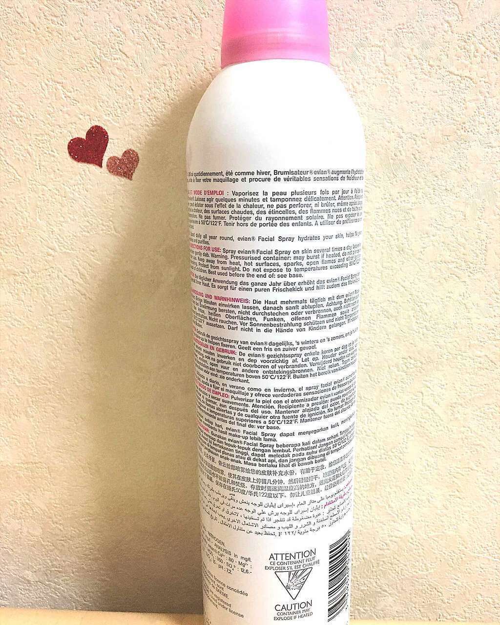 フェイシャルスプレー/エビアン/ミスト状化粧水を使ったクチコミ(2枚目)