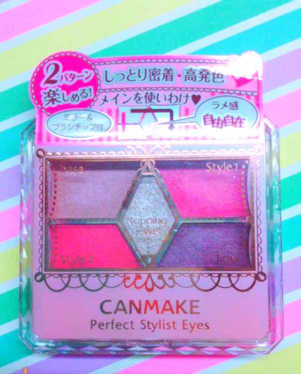 【旧品】パーフェクトスタイリストアイズ/キャンメイク/アイシャドウパレットを使ったクチコミ(1枚目)