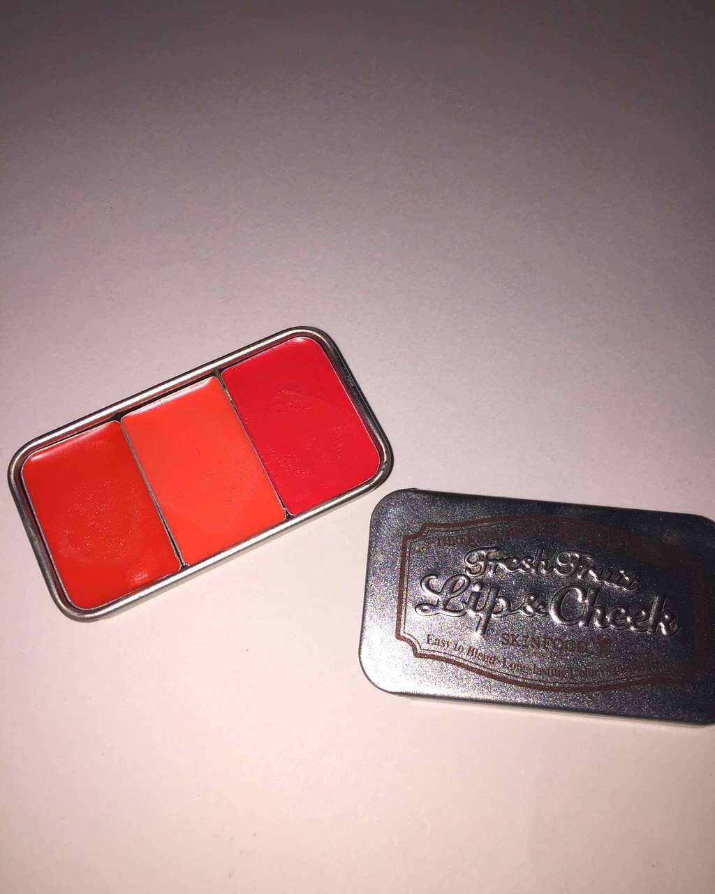 フレッシュフルーツ リップ&チーク トリオ/SKINFOOD/ジェル・クリームチークを使ったクチコミ(1枚目)