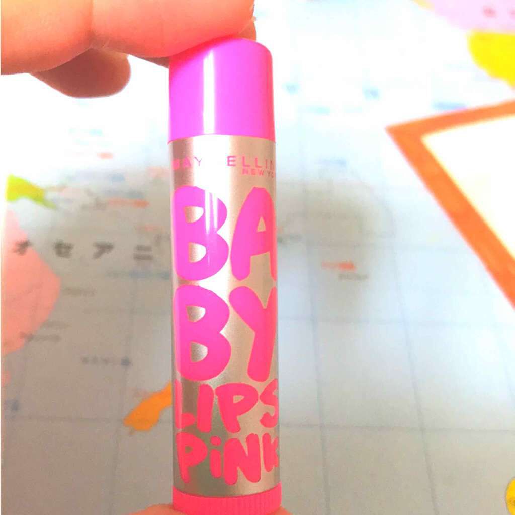 リップクリーム ピンクグロウ/MAYBELLINE NEW YORK/リップケアを使ったクチコミ（1枚目）