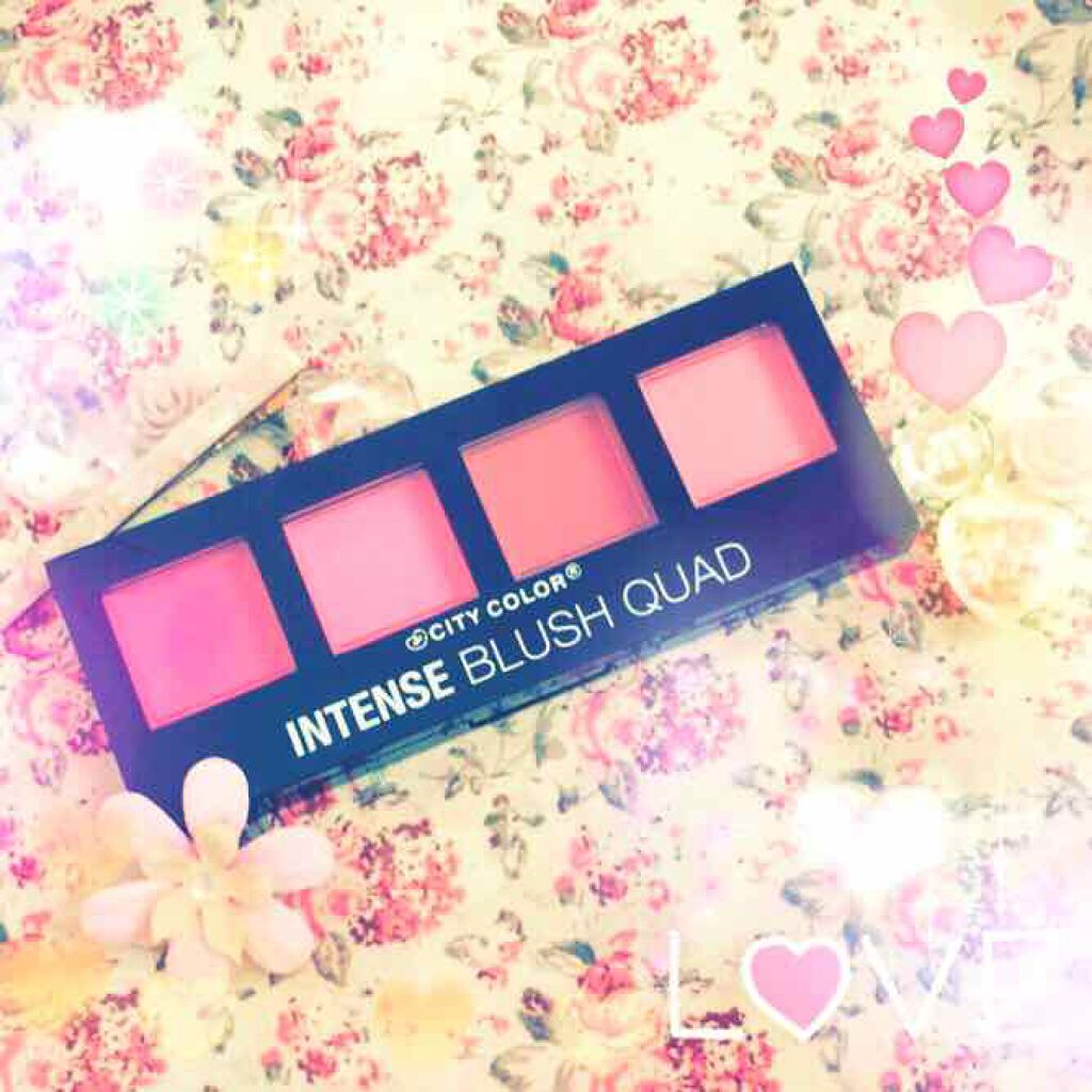 インテンスブラッシュクアッド/CITY COLOR/パウダーチークを使ったクチコミ(1枚目)