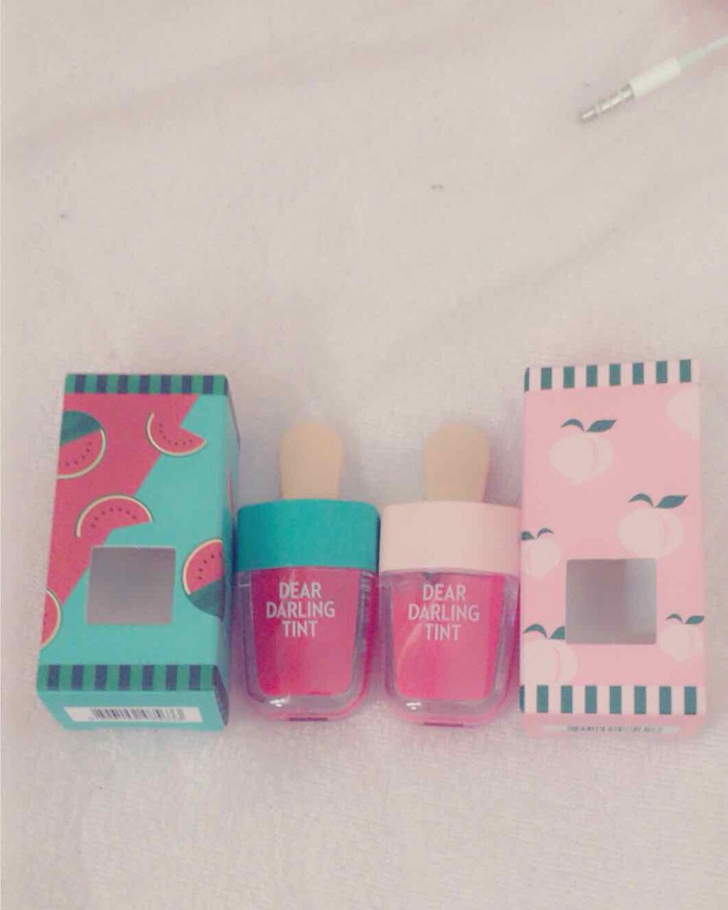 ディアダーリン ウォータージェルティント (アイスティント)/ETUDE/口紅を使ったクチコミ(1枚目)