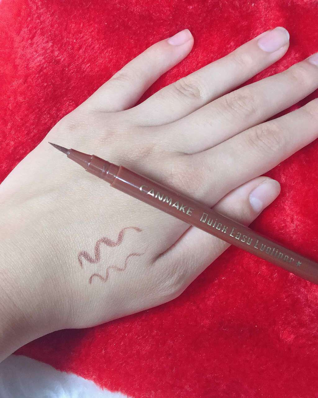 クイックイージーアイライナー/キャンメイク/リキッドアイライナーを使ったクチコミ（2枚目）